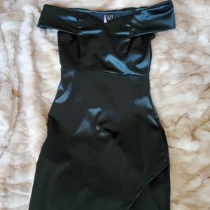 Green cocktail dress